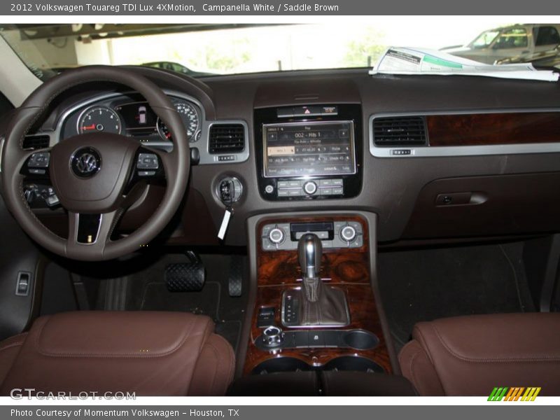 Campanella White / Saddle Brown 2012 Volkswagen Touareg TDI Lux 4XMotion