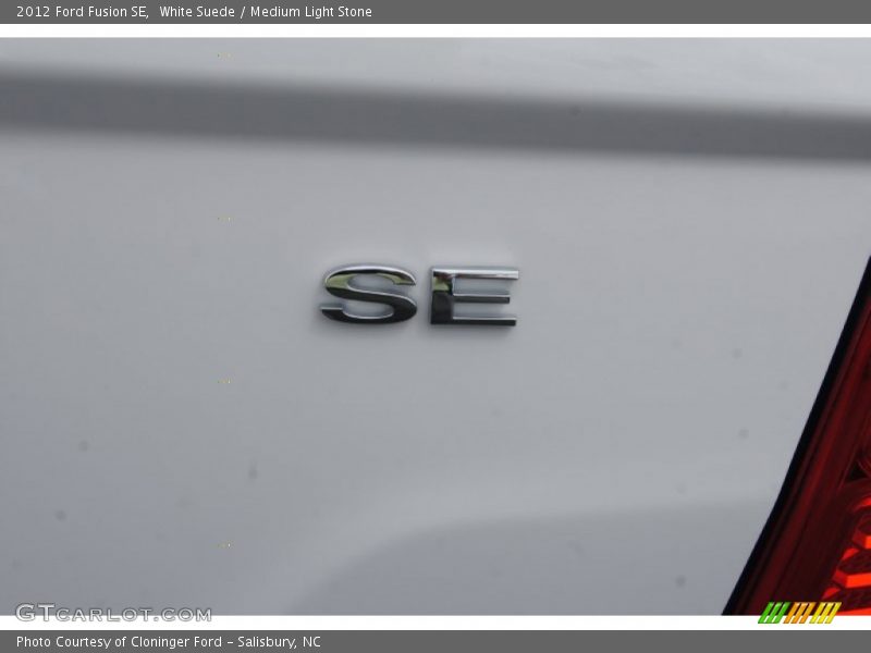 White Suede / Medium Light Stone 2012 Ford Fusion SE