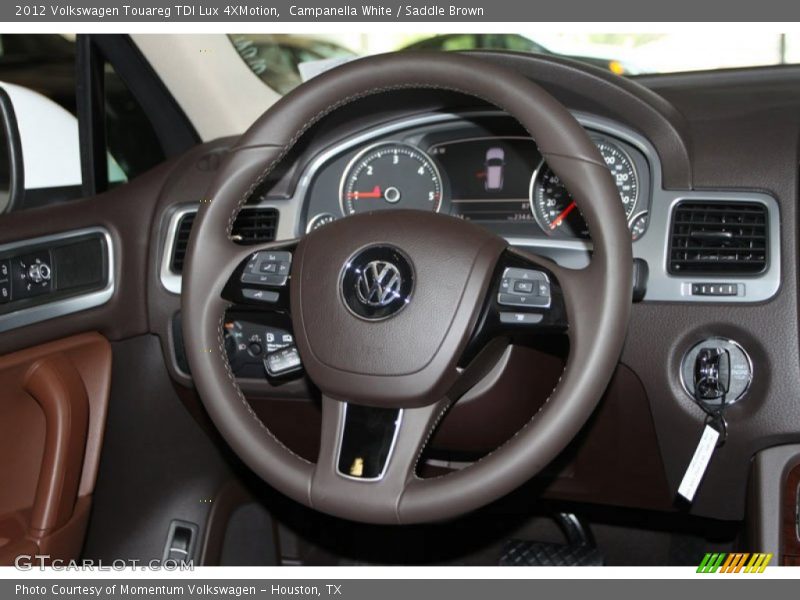 Campanella White / Saddle Brown 2012 Volkswagen Touareg TDI Lux 4XMotion