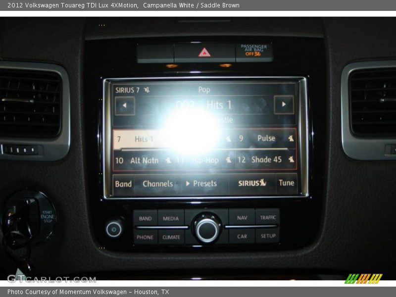 Campanella White / Saddle Brown 2012 Volkswagen Touareg TDI Lux 4XMotion