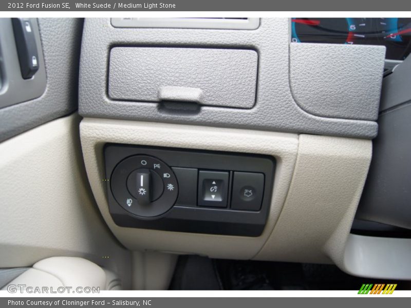 White Suede / Medium Light Stone 2012 Ford Fusion SE