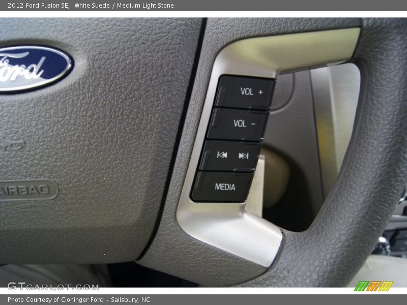 White Suede / Medium Light Stone 2012 Ford Fusion SE