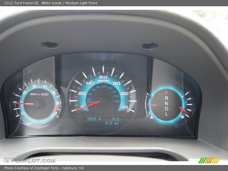 White Suede / Medium Light Stone 2012 Ford Fusion SE