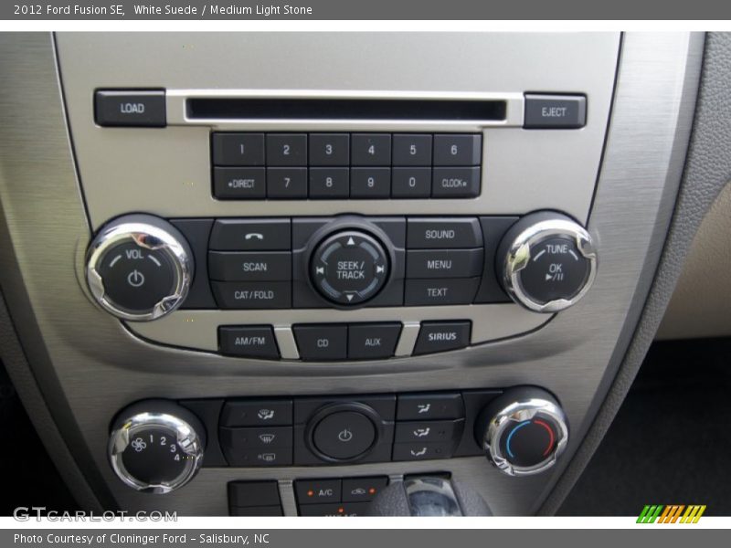White Suede / Medium Light Stone 2012 Ford Fusion SE