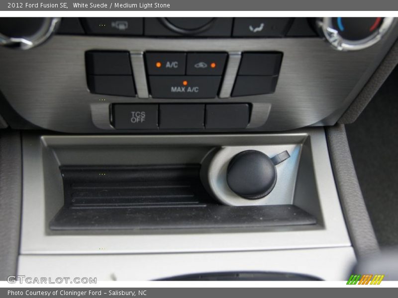 White Suede / Medium Light Stone 2012 Ford Fusion SE