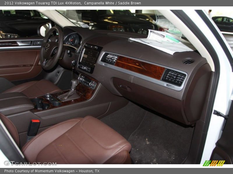 Campanella White / Saddle Brown 2012 Volkswagen Touareg TDI Lux 4XMotion