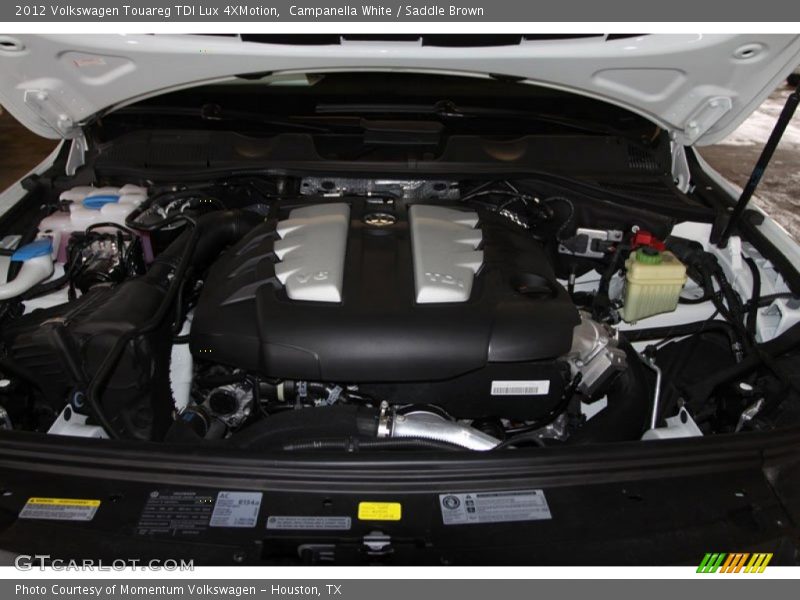Campanella White / Saddle Brown 2012 Volkswagen Touareg TDI Lux 4XMotion