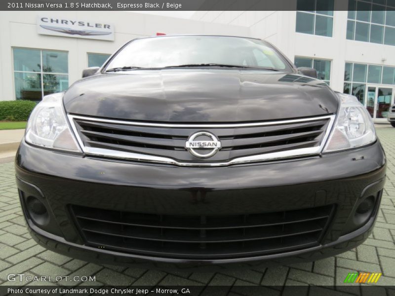 Espresso Black / Beige 2011 Nissan Versa 1.8 S Hatchback