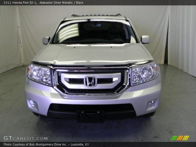 Alabaster Silver Metallic / Black 2011 Honda Pilot EX-L