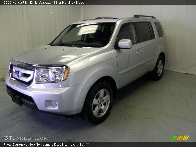 Alabaster Silver Metallic / Black 2011 Honda Pilot EX-L