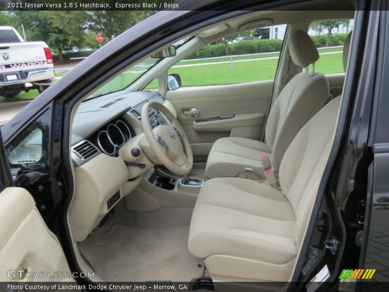 Espresso Black / Beige 2011 Nissan Versa 1.8 S Hatchback