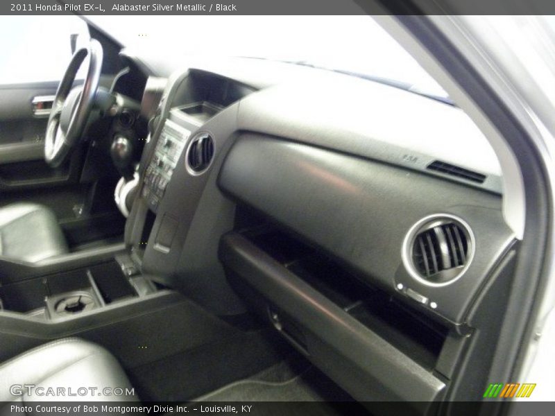 Alabaster Silver Metallic / Black 2011 Honda Pilot EX-L