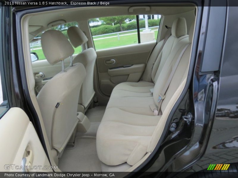 Espresso Black / Beige 2011 Nissan Versa 1.8 S Hatchback