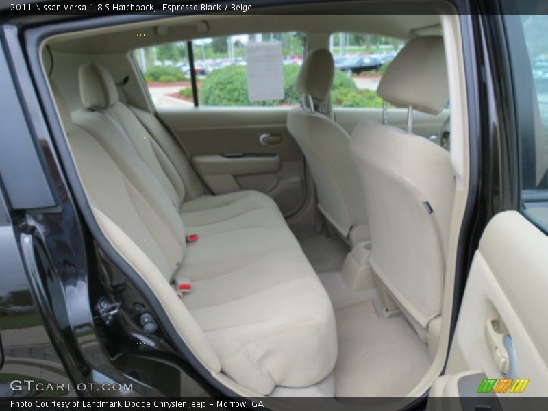 Espresso Black / Beige 2011 Nissan Versa 1.8 S Hatchback
