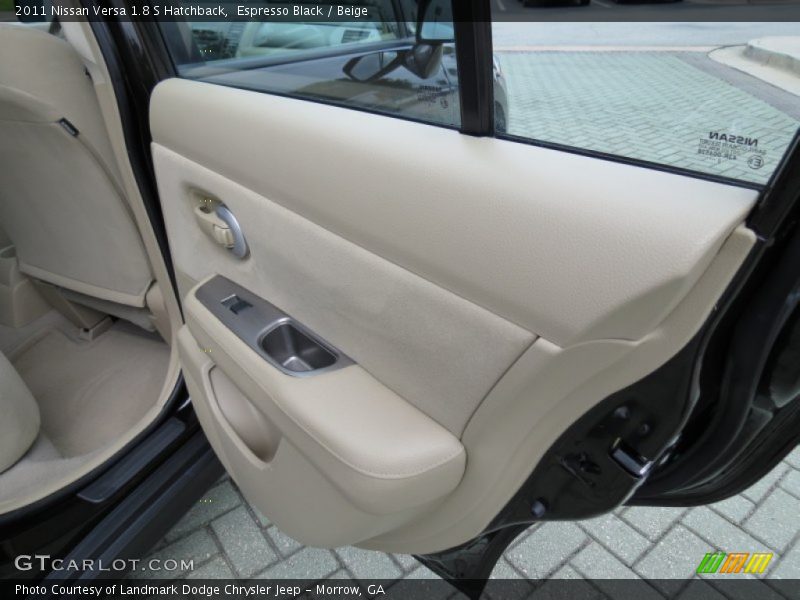 Espresso Black / Beige 2011 Nissan Versa 1.8 S Hatchback
