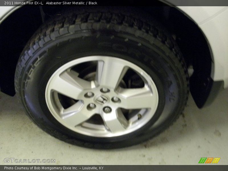 Alabaster Silver Metallic / Black 2011 Honda Pilot EX-L