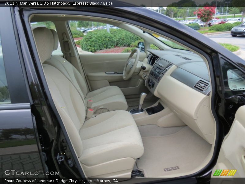 Espresso Black / Beige 2011 Nissan Versa 1.8 S Hatchback