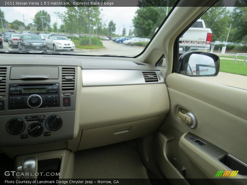 Espresso Black / Beige 2011 Nissan Versa 1.8 S Hatchback