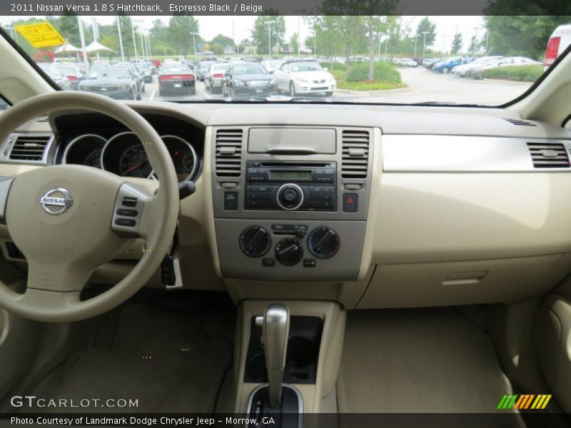 Espresso Black / Beige 2011 Nissan Versa 1.8 S Hatchback