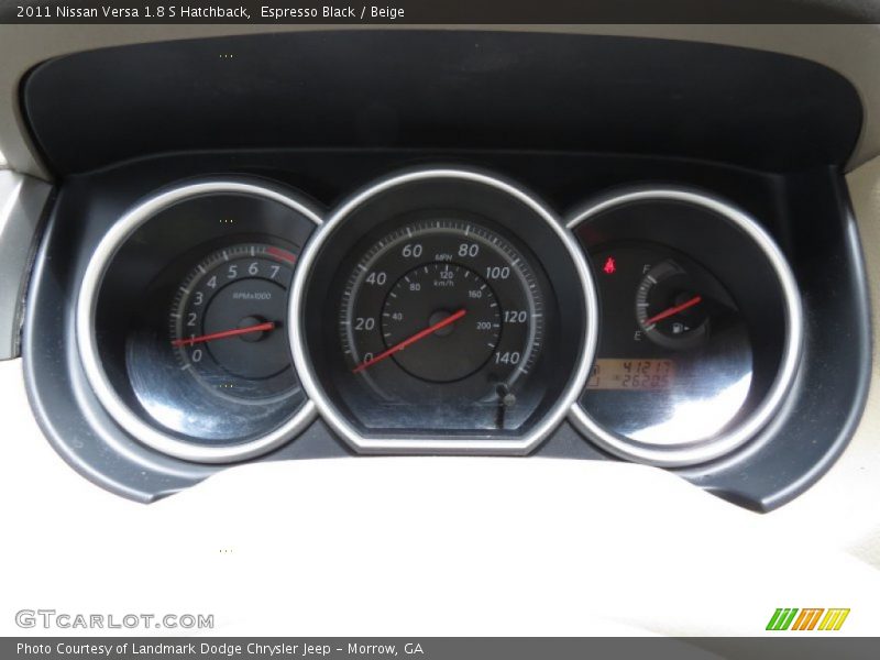 Espresso Black / Beige 2011 Nissan Versa 1.8 S Hatchback