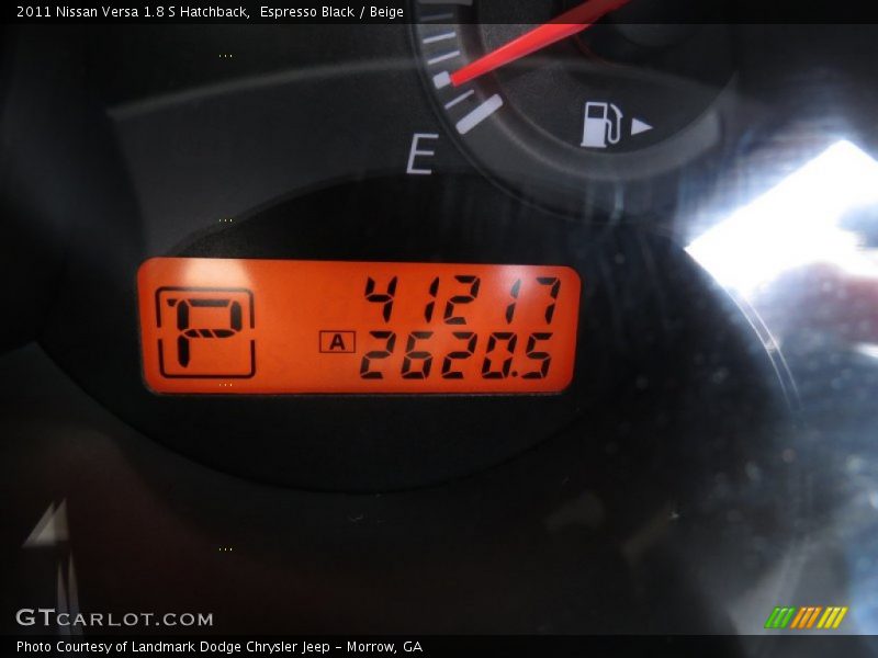 Espresso Black / Beige 2011 Nissan Versa 1.8 S Hatchback