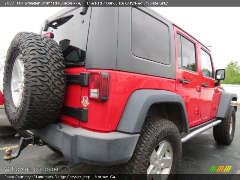 Flame Red / Dark Slate Gray/Medium Slate Gray 2007 Jeep Wrangler Unlimited Rubicon 4x4