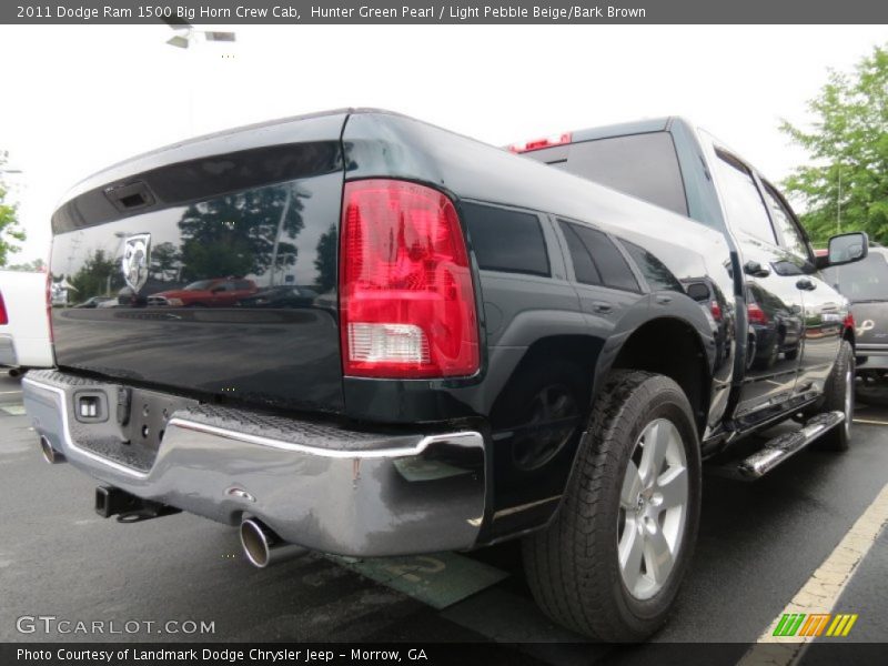 Hunter Green Pearl / Light Pebble Beige/Bark Brown 2011 Dodge Ram 1500 Big Horn Crew Cab