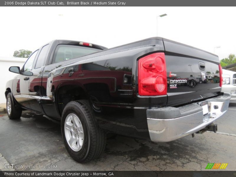 Brilliant Black / Medium Slate Gray 2006 Dodge Dakota SLT Club Cab