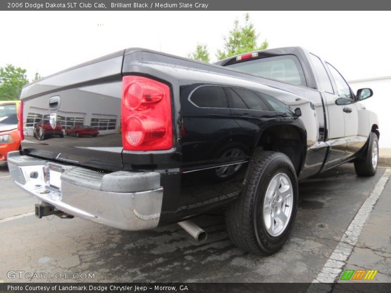 Brilliant Black / Medium Slate Gray 2006 Dodge Dakota SLT Club Cab