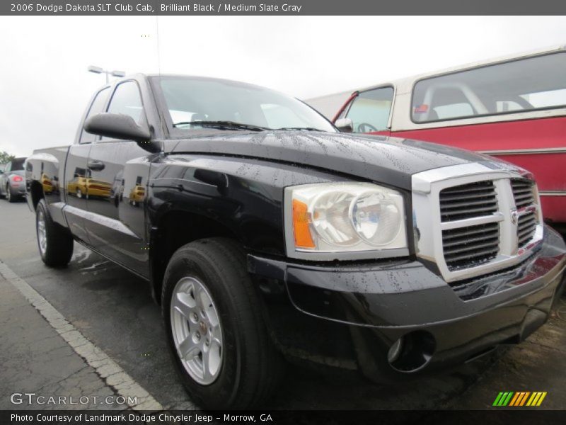 Brilliant Black / Medium Slate Gray 2006 Dodge Dakota SLT Club Cab