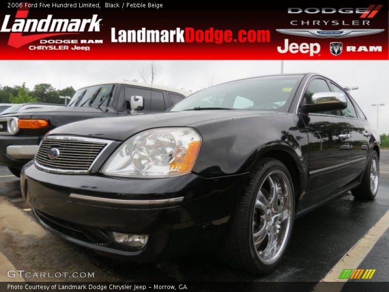 Black / Pebble Beige 2006 Ford Five Hundred Limited