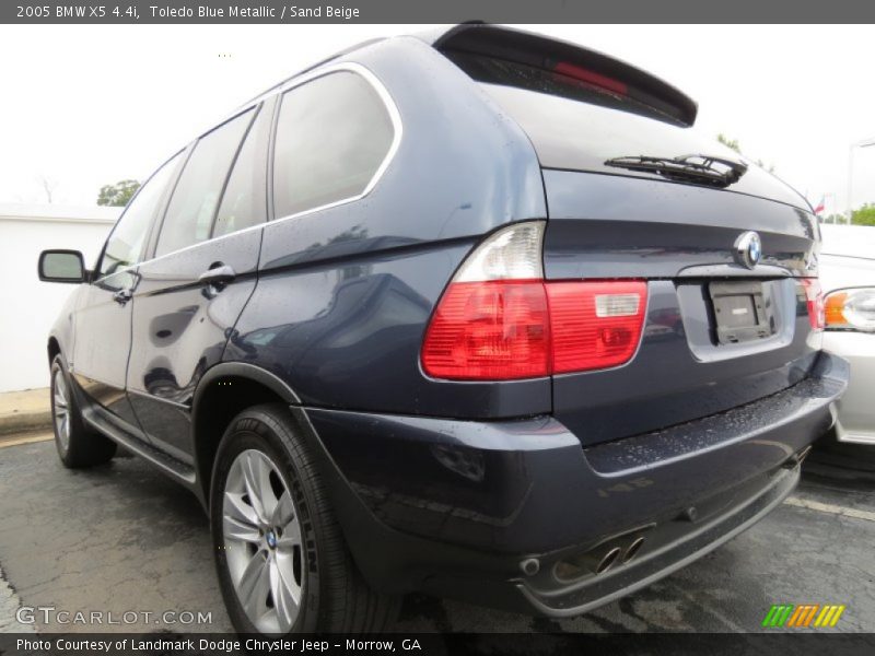 Toledo Blue Metallic / Sand Beige 2005 BMW X5 4.4i