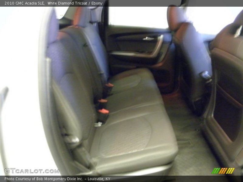 White Diamond Tricoat / Ebony 2010 GMC Acadia SLE
