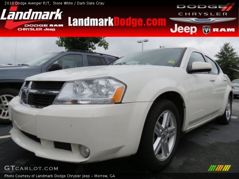 Stone White / Dark Slate Gray 2010 Dodge Avenger R/T