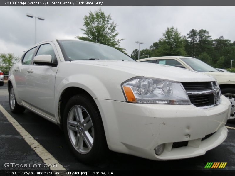 Stone White / Dark Slate Gray 2010 Dodge Avenger R/T