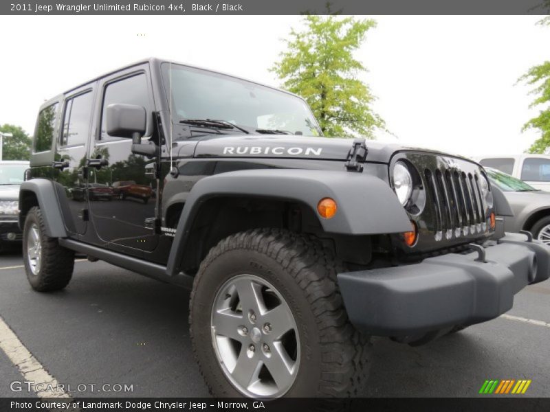 Black / Black 2011 Jeep Wrangler Unlimited Rubicon 4x4