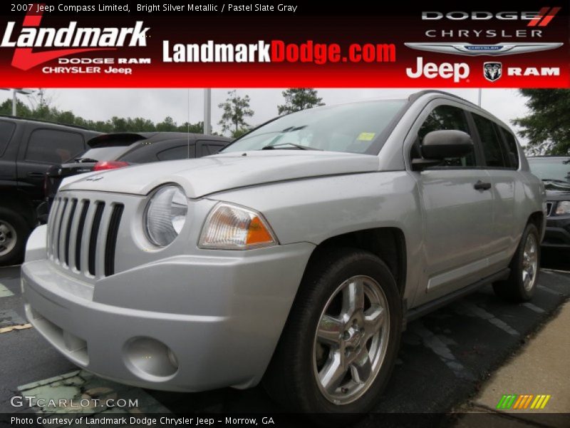 Bright Silver Metallic / Pastel Slate Gray 2007 Jeep Compass Limited
