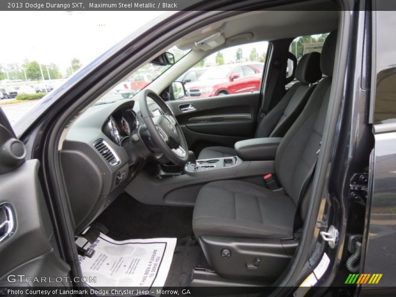 Front Seat of 2013 Durango SXT