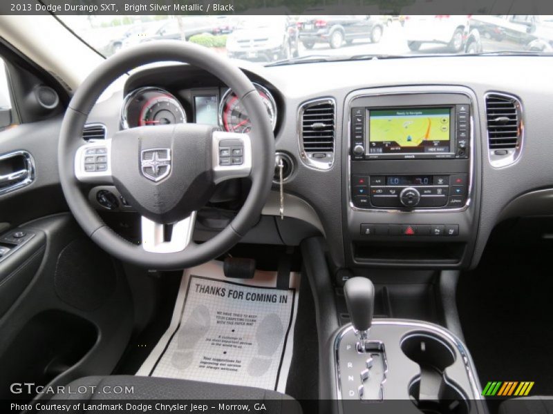 Bright Silver Metallic / Black 2013 Dodge Durango SXT
