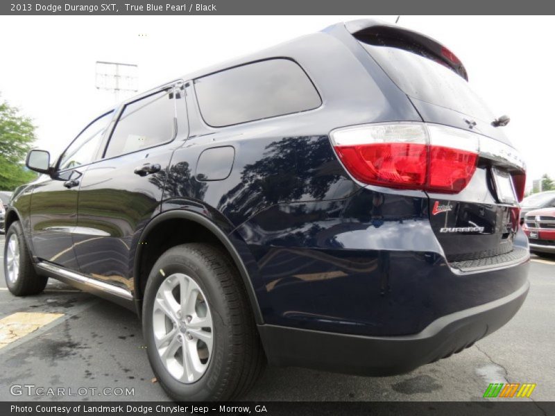 True Blue Pearl / Black 2013 Dodge Durango SXT