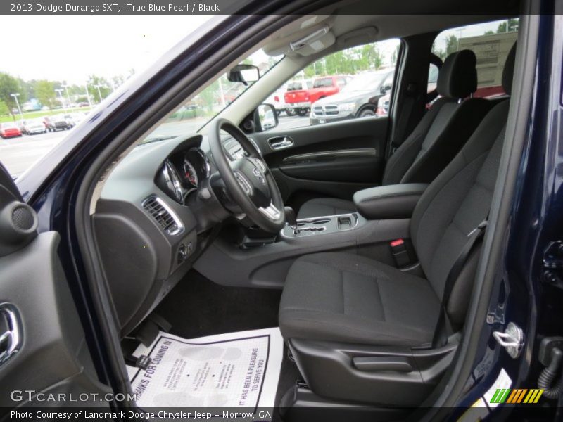 True Blue Pearl / Black 2013 Dodge Durango SXT