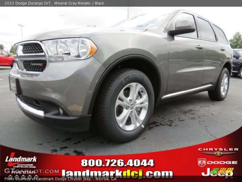 Mineral Gray Metallic / Black 2013 Dodge Durango SXT