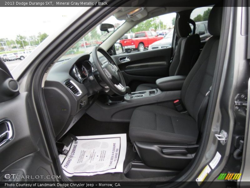 Front Seat of 2013 Durango SXT