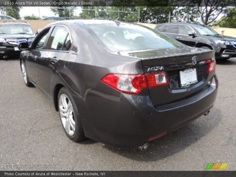 Grigio Metallic / Ebony 2010 Acura TSX V6 Sedan