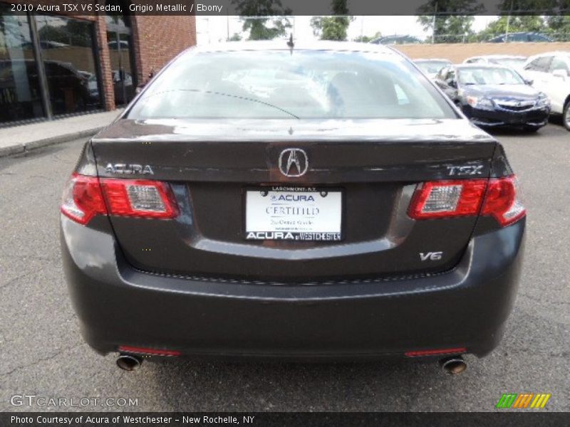 Grigio Metallic / Ebony 2010 Acura TSX V6 Sedan