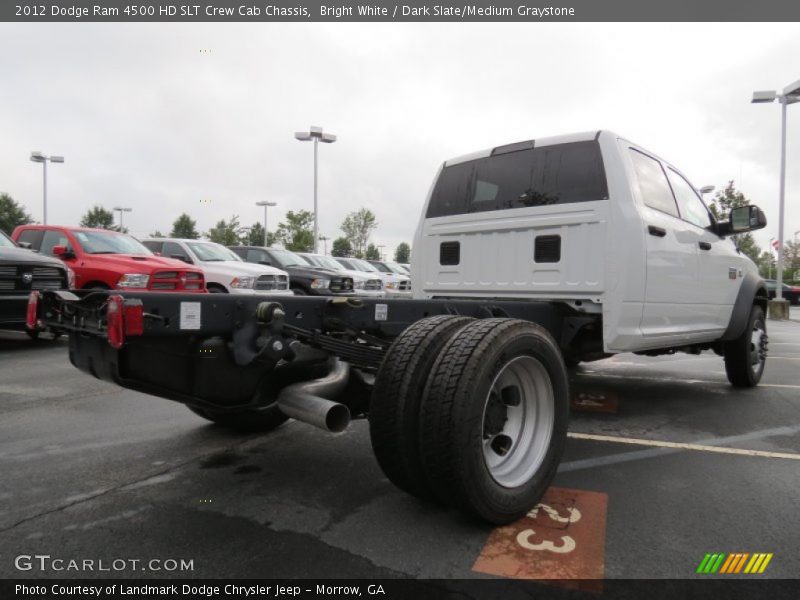 Bright White / Dark Slate/Medium Graystone 2012 Dodge Ram 4500 HD SLT Crew Cab Chassis