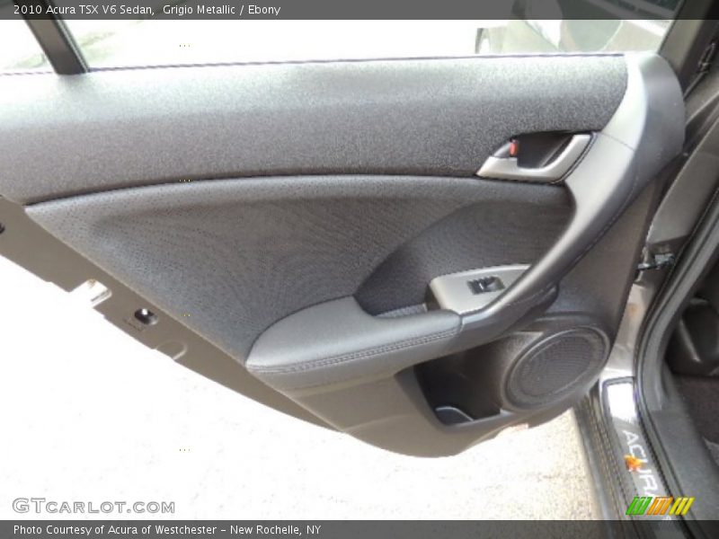 Grigio Metallic / Ebony 2010 Acura TSX V6 Sedan
