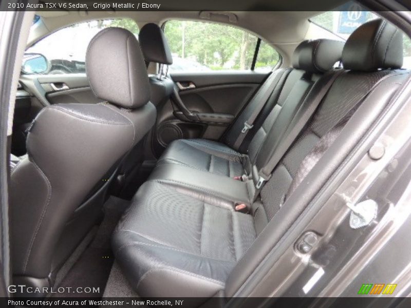 Grigio Metallic / Ebony 2010 Acura TSX V6 Sedan