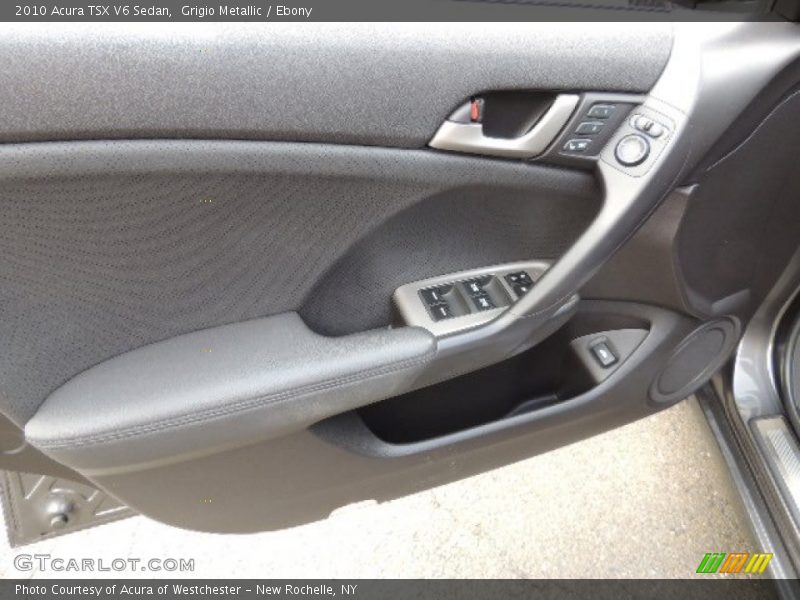 Grigio Metallic / Ebony 2010 Acura TSX V6 Sedan