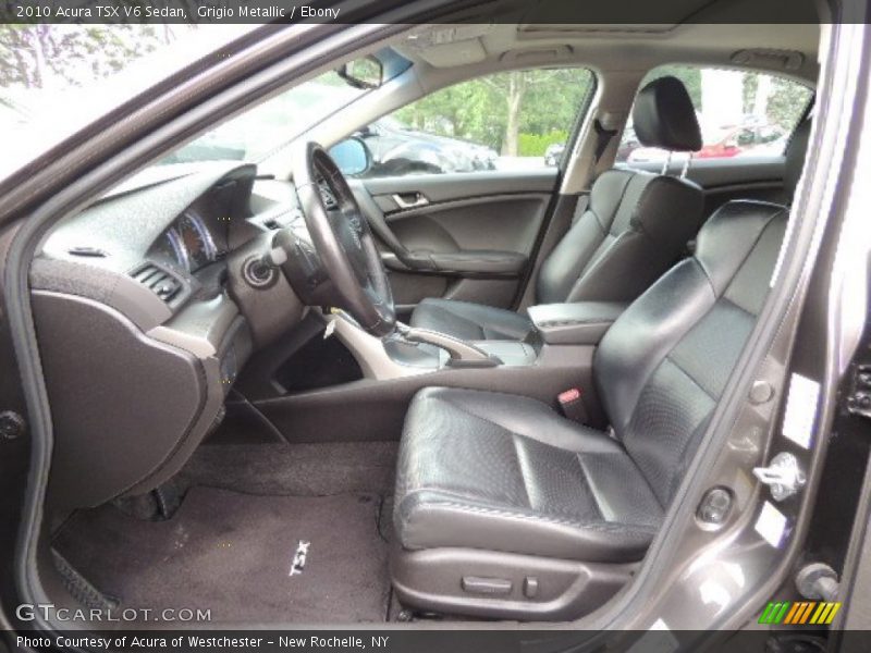 Grigio Metallic / Ebony 2010 Acura TSX V6 Sedan